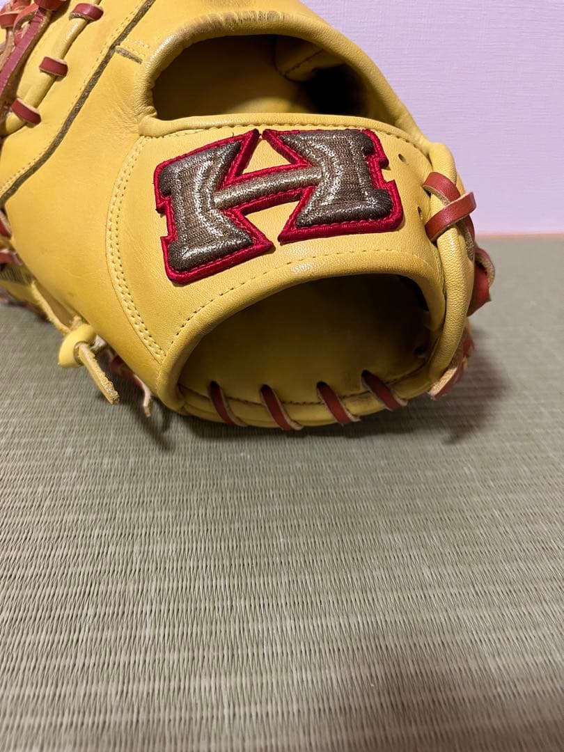 ラスト値下げ　ほぼ新品ハイゴールド軟式ファーストミット左投げKKG-731F心極