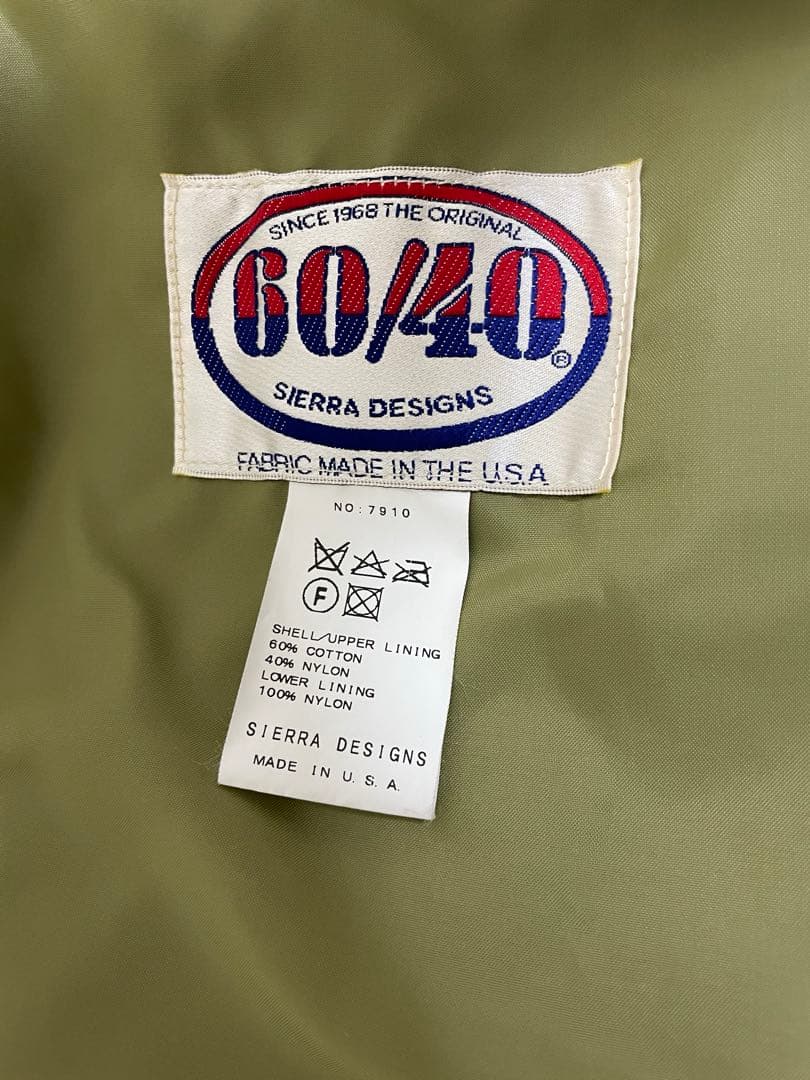 シェラデザインズ 60/40 マウンテンパーカー 7910 USA XS