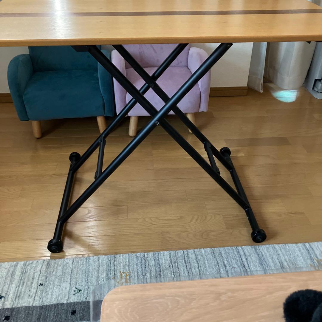 テーブル　昇降式　ダイニングテーブル　リフティングテーブル　多目的テーブル