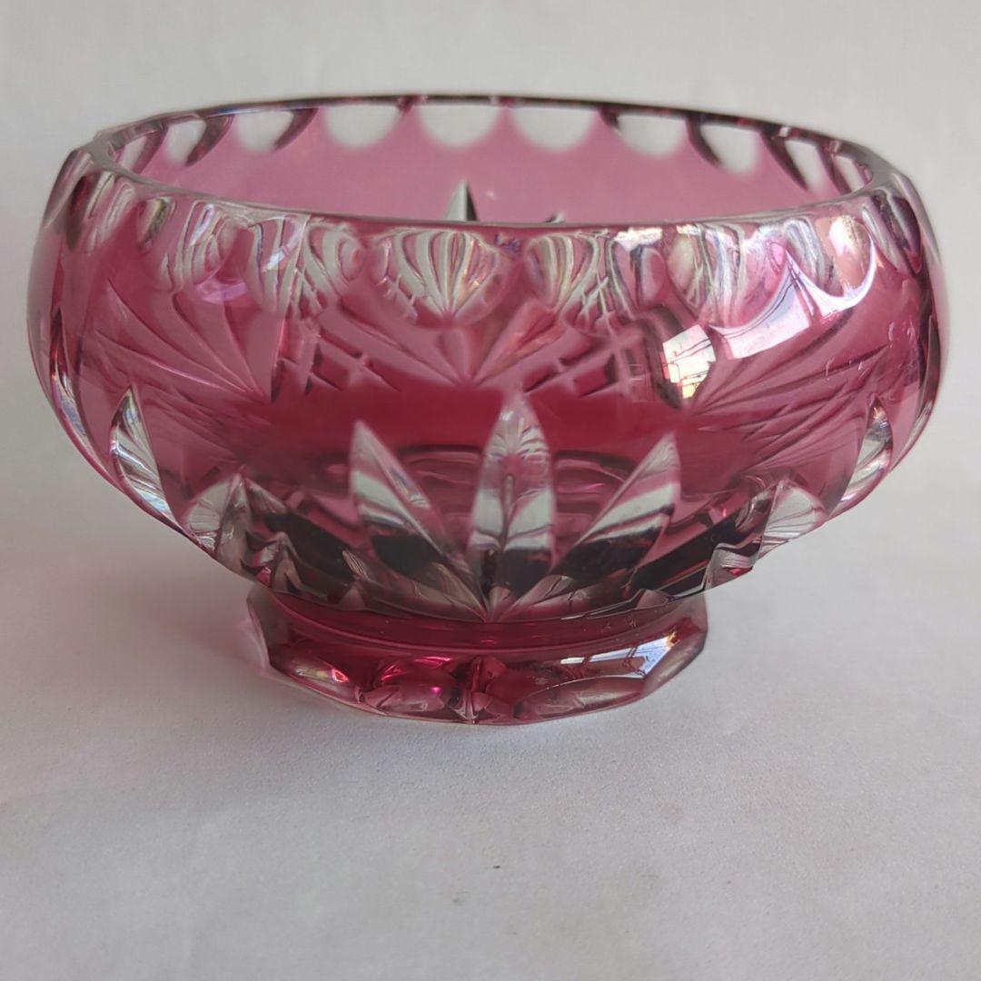 切子 グラス 小鉢 切りガラス オールド切子 フルーツ皿