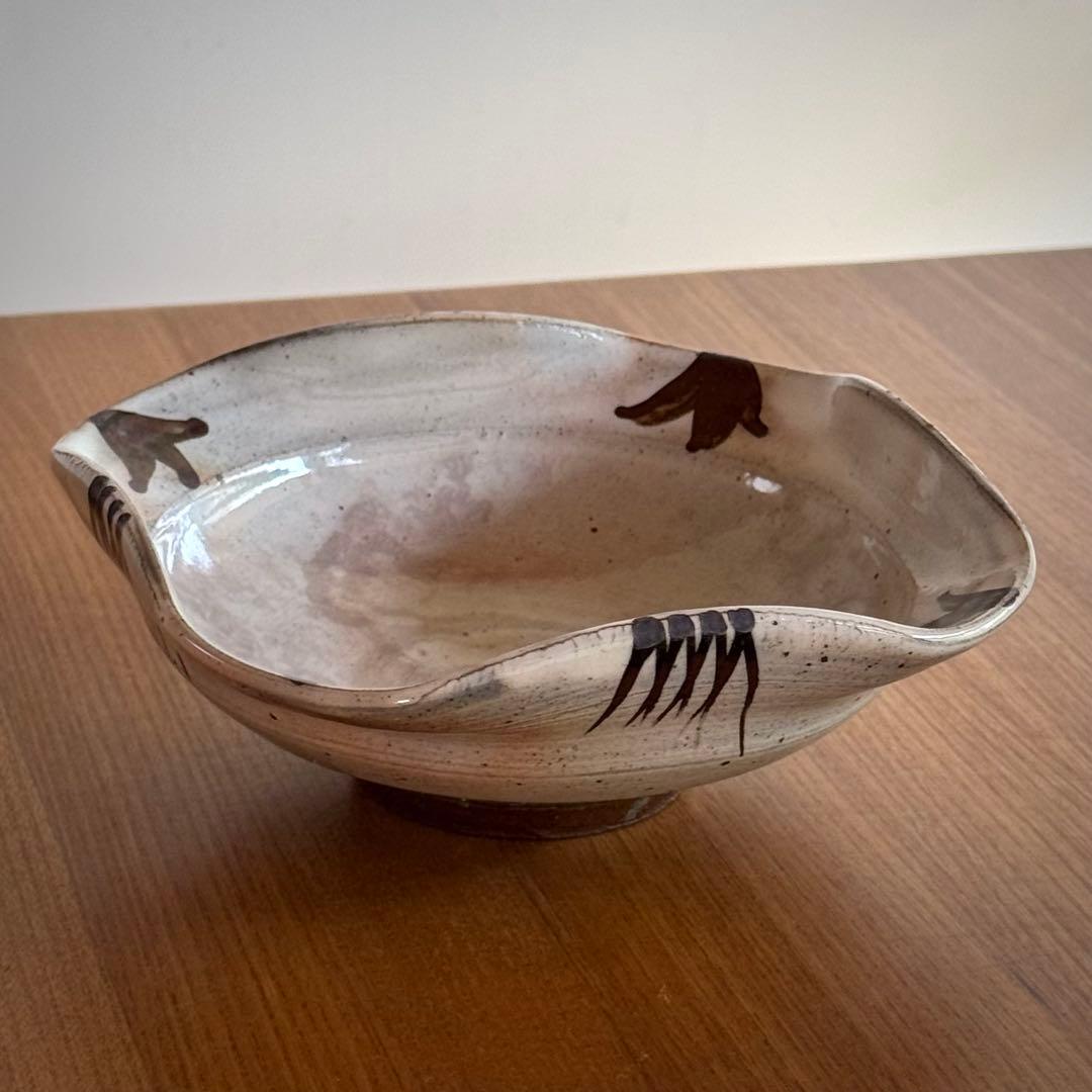 絵唐津四方向附　5客　A 唐津　隆太窯　中里太亀 作