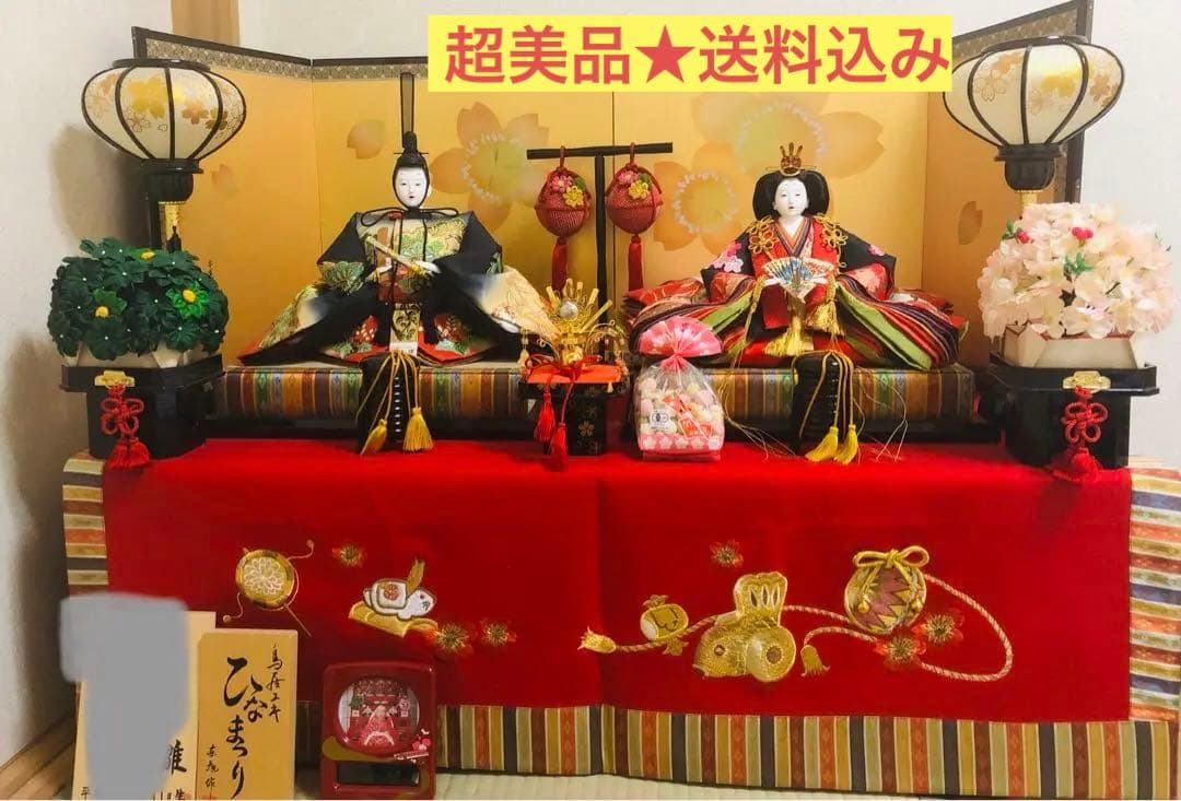 【送料込み／美品】高級雛人形　鳥居ユキ作／親王飾り