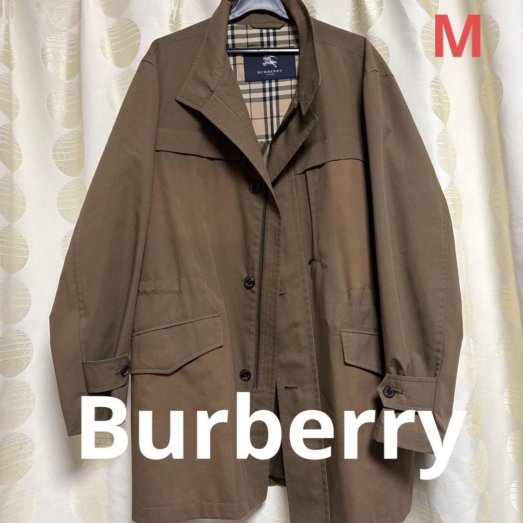 Burberry ステンカラーコート ブラウンカーキー　M
