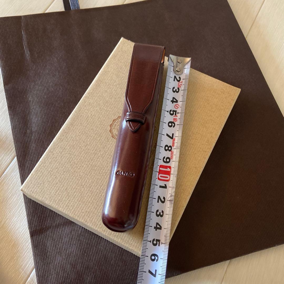 未使用GANZO 1本差し革製ペンケース