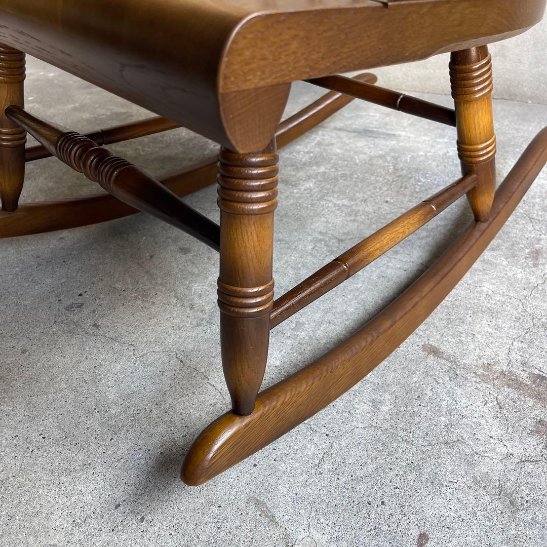 極美品　キツツキ ロッキングチェア 飛騨家具