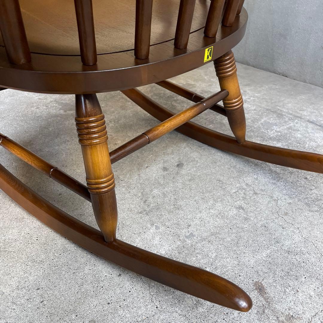 極美品　キツツキ ロッキングチェア 飛騨家具