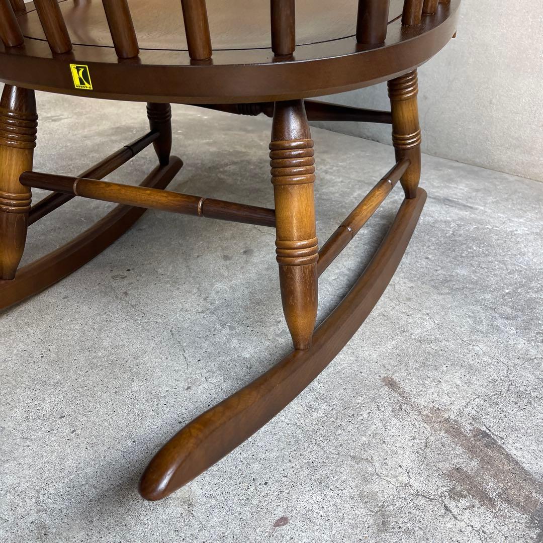 極美品　キツツキ ロッキングチェア 飛騨家具