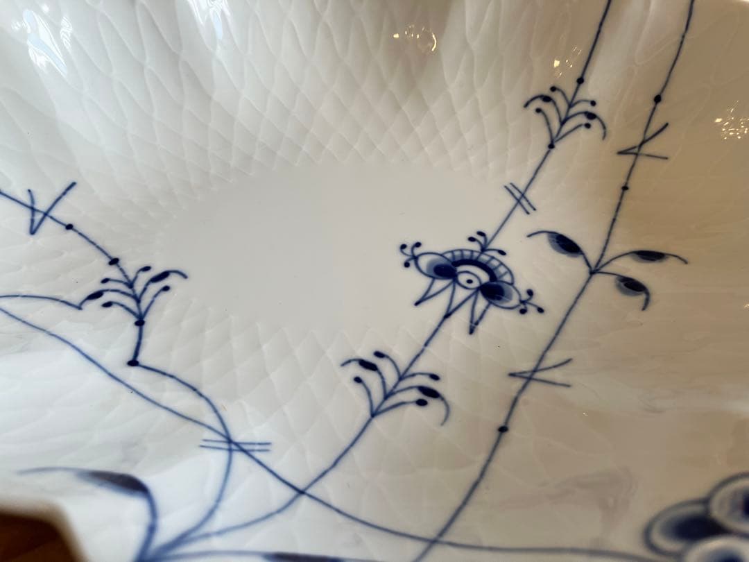 ぱゆ ロイヤルコペンハーゲン　ブルーパルメッテフラワープレート