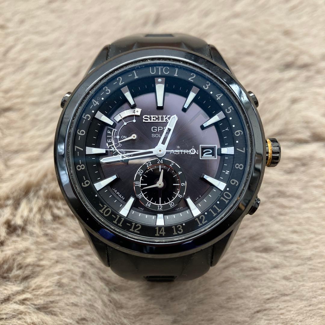 【本体のみ】SEIKO GPS Solar Astron ブラック