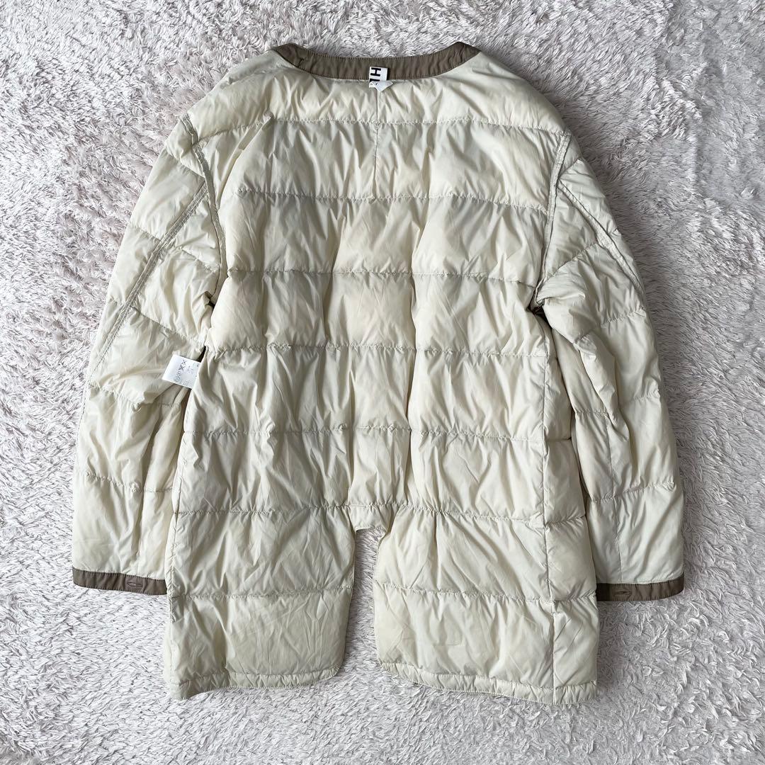 エムエイチエル 美品 MHL ダウンライナー ステンカラーコート L ベージュ