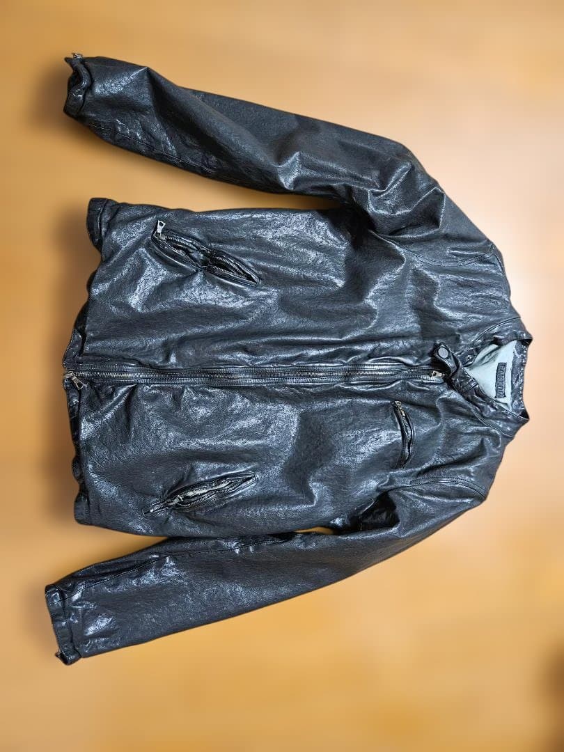 FAKTOR　800ブラック レザージャケットsizeL