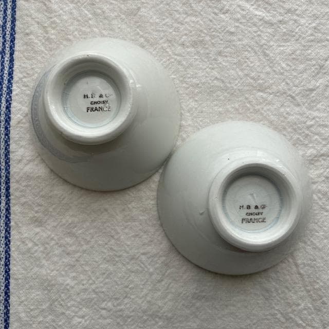 レア◆2コ◆ショワジールロワ小ぶりなカフェオレボウル白＃サルグミンヌオクトゴナル