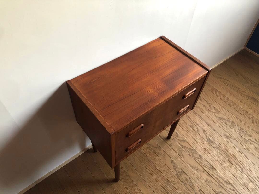 北欧デンマーク ヴィンテージ チーク材 チェスト 2段 ウェグナー モーエンセン