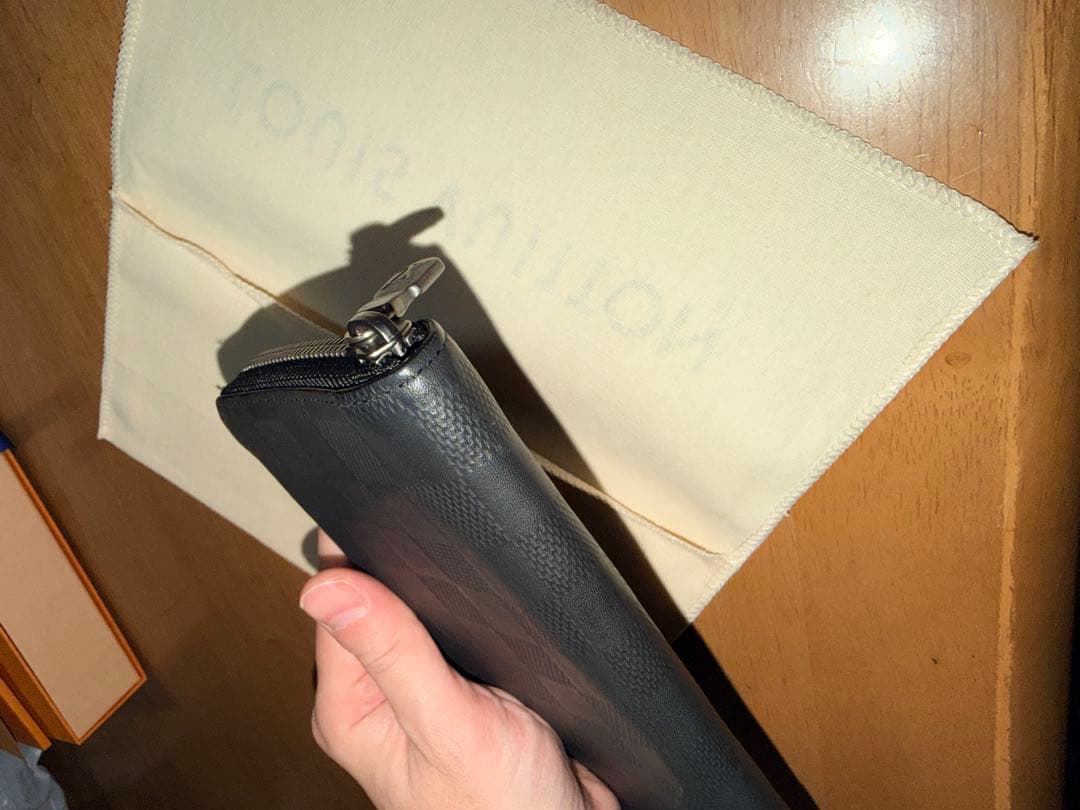 LOUIS VUITTON 長財布 ダミエ ポルトフォイユ ブラザ