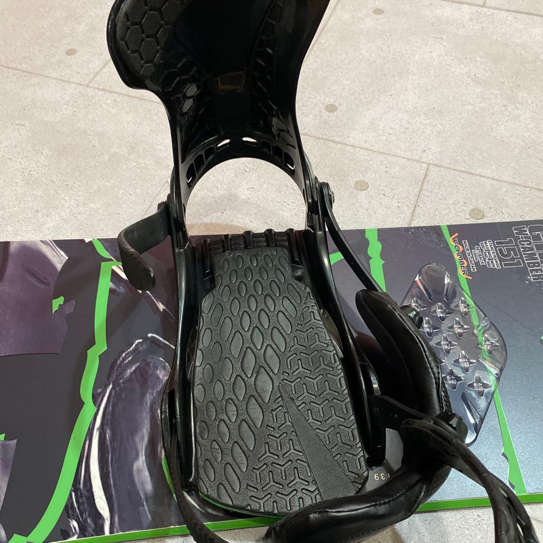 ★IGNIO イグニオ　スノーボード　板　ヴィンディングセット　kissmark