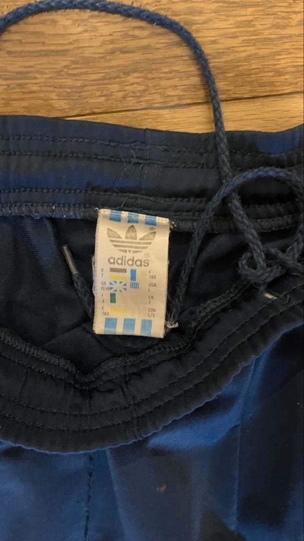 90s vintage adidas ジャージ パンツ ネイビー