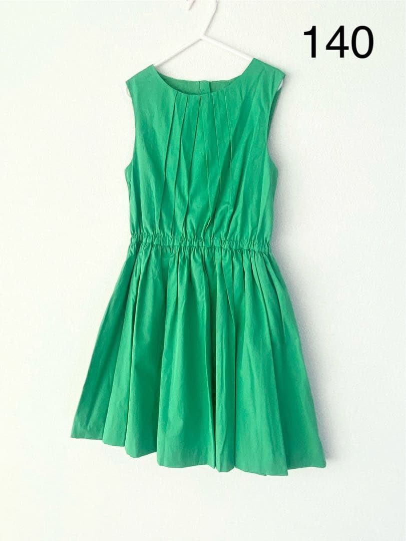 Jacadi ジャカディ140 タックフレアーワンピース