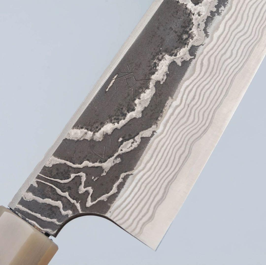 初心　喜び　ダマスカスSLD SP 切付け牛刀　210mm