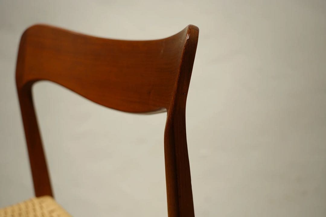 ダイニングチェア　ペーパーコード　Denmark　デンマーク製　北欧　ビンテージ