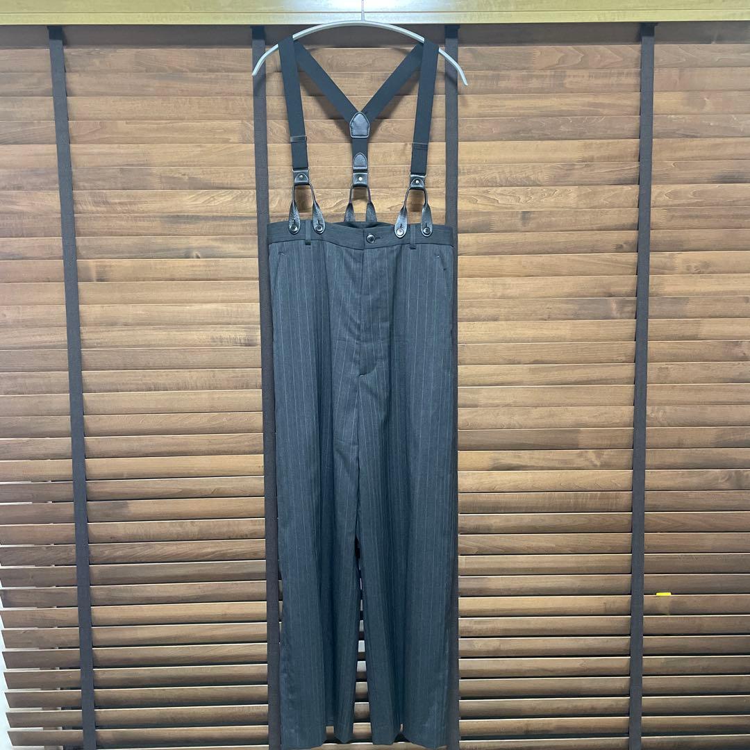 plage サスペンダー付きワイドパンツ