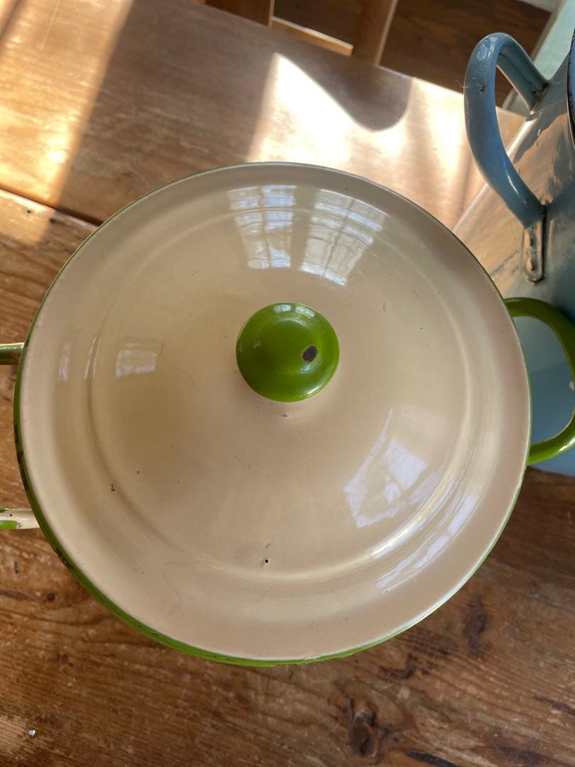 激レア　アンティークホーロー　3色