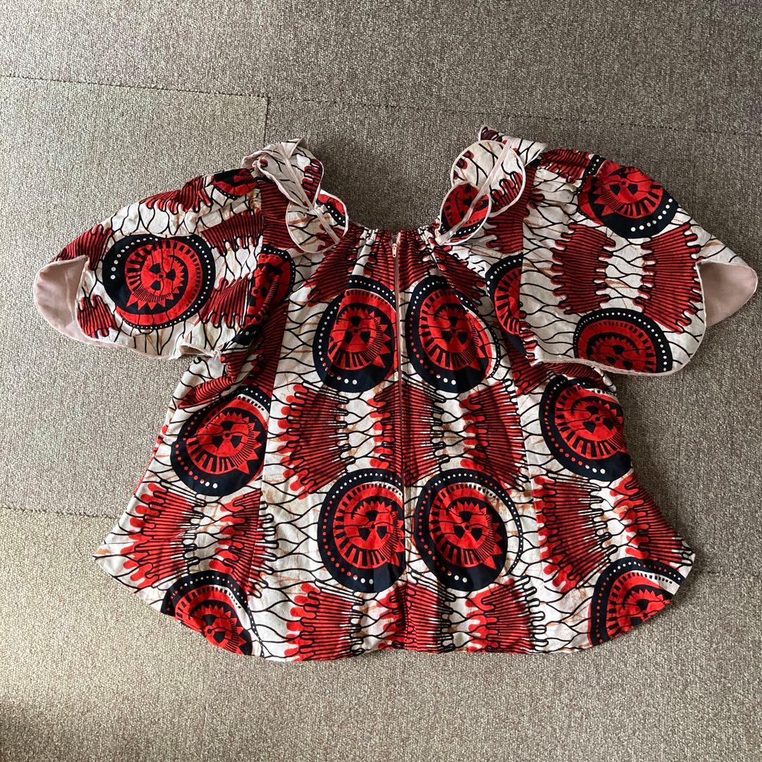 アフリカンバティック ブラウス vintage used トップス