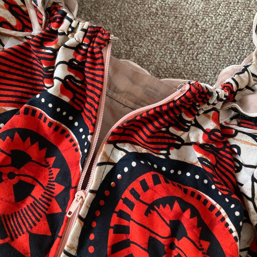 アフリカンバティック ブラウス vintage used トップス