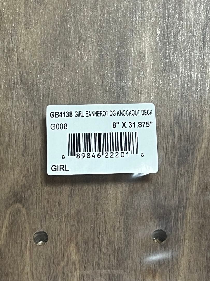 スケートボードデッキ　GIRL Simon Bannerot 8インチ