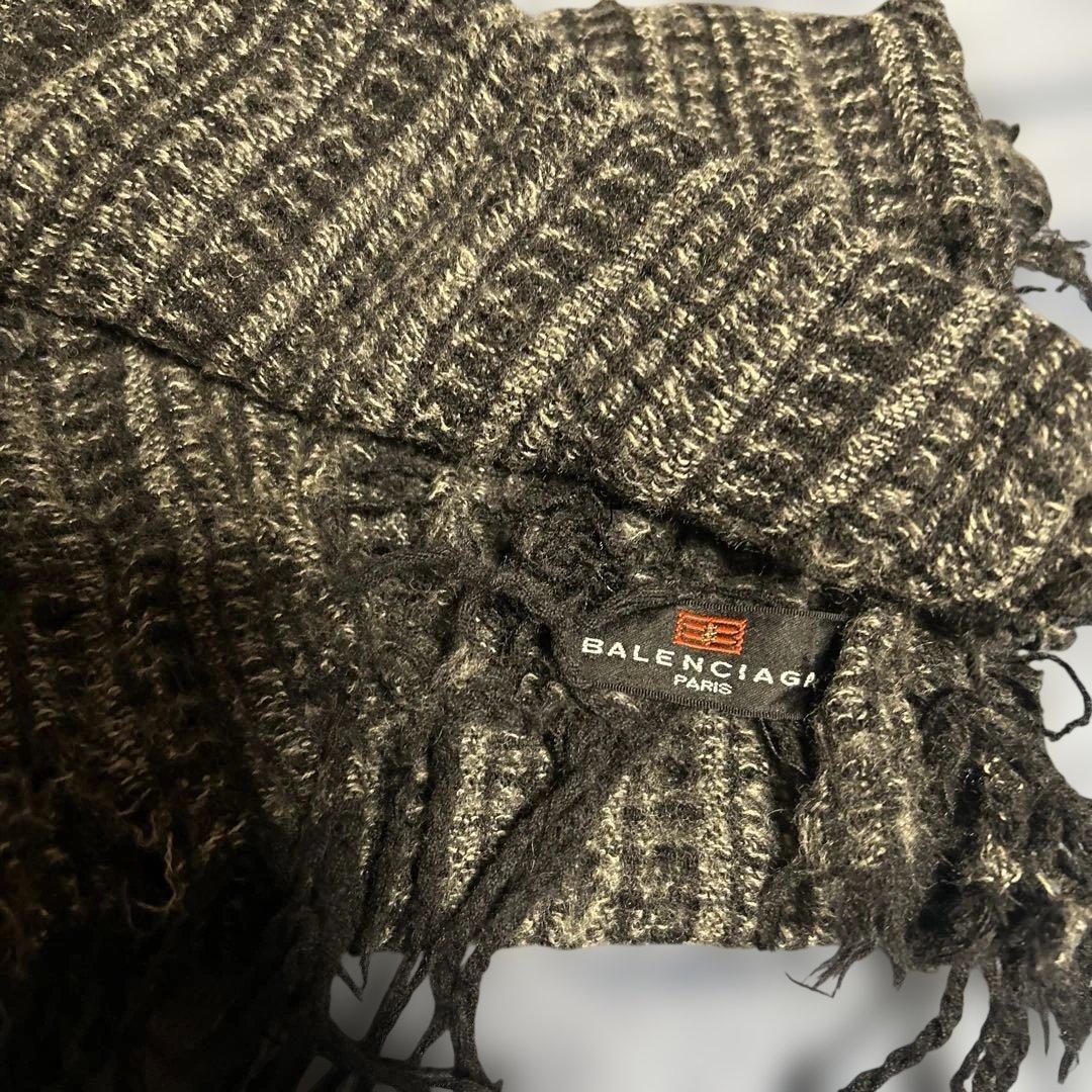 90s BALENCIAGA グランジ マフラー ストール 襤褸 y2k