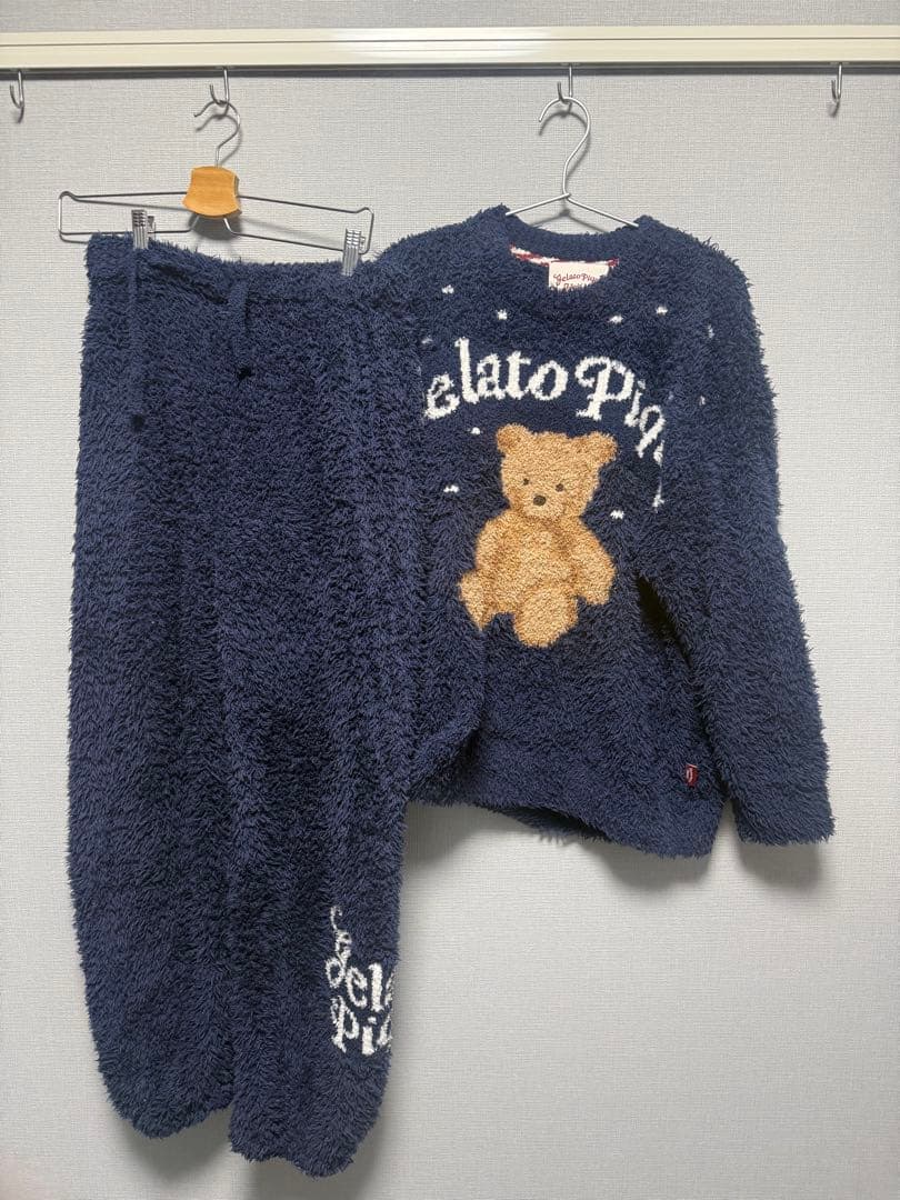 ジェラートピケHOLIDAYジェラートスノーベアプルオーバーロングパンツ3回着用