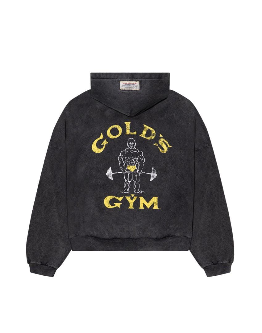 M LÝFT × GOLD'S GYM VINTAGE LOGO HOODIE