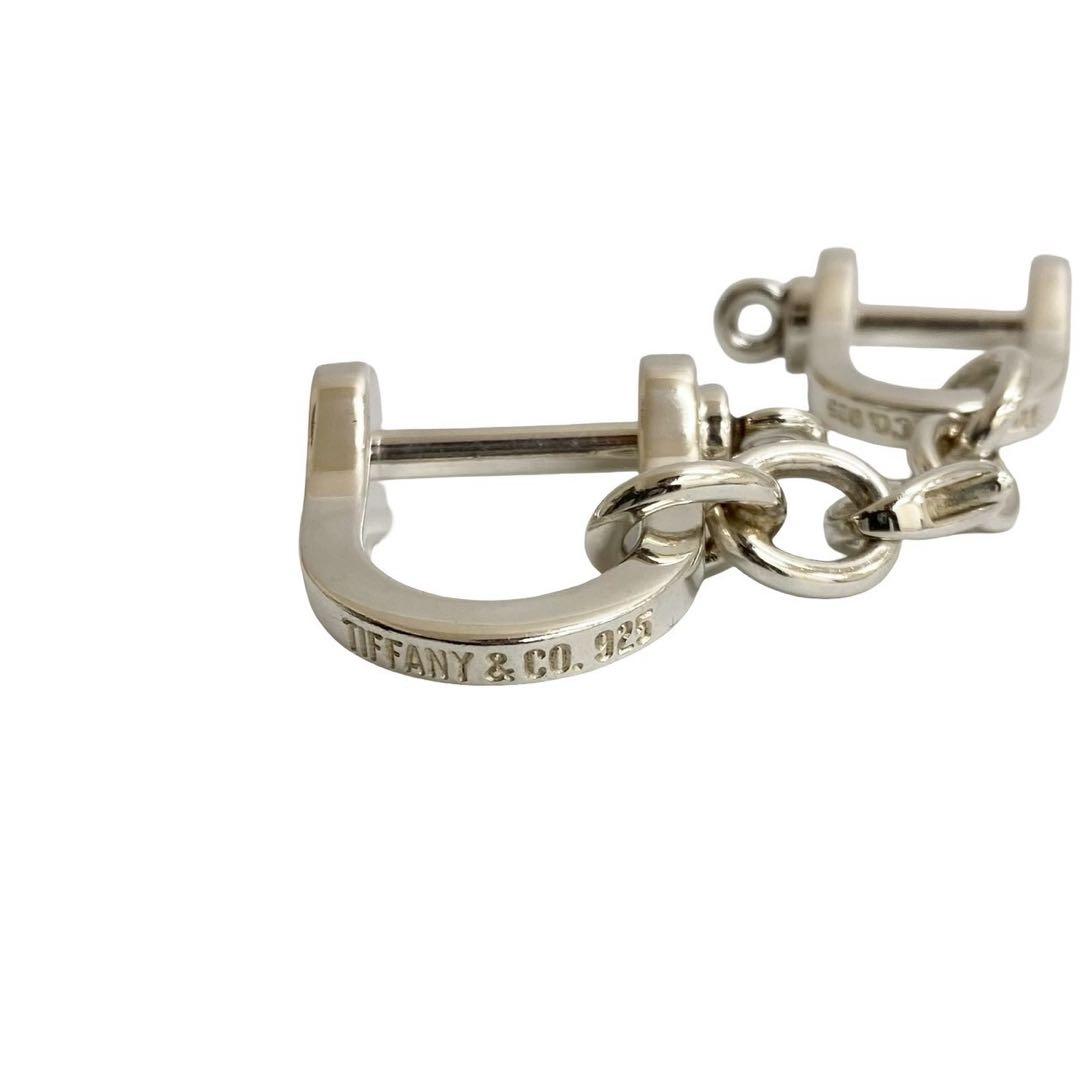 極 美品 ティファニー ダブルシャックル キーリング シルバー925