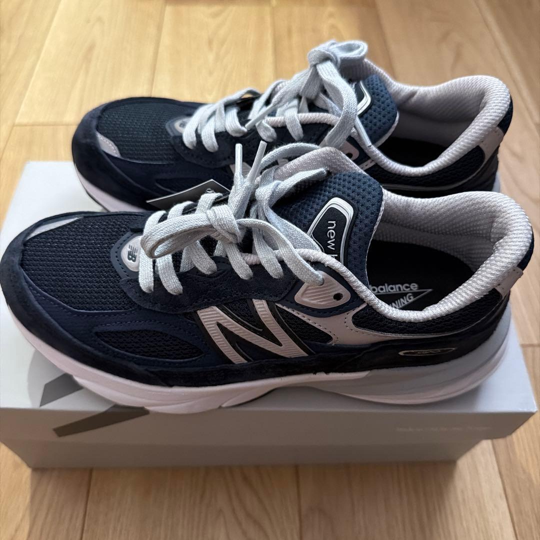 New Balance 990 V6 ネイビー 24cm 箱付き 国内正規店