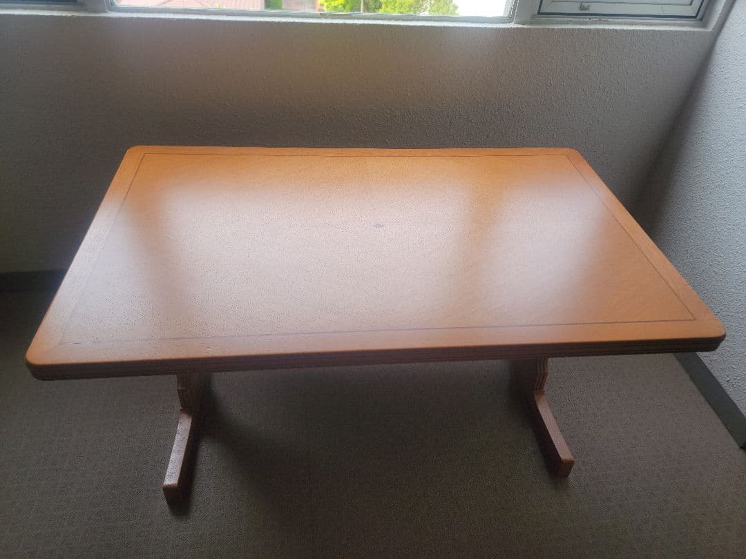 旭川家具　木製座卓 ナチュラルウッド 中型