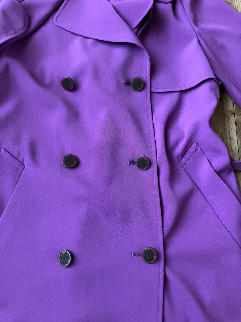 VIVIENNE TAM ヴィヴィアンタム トレンチコート 紫 龍刺繍 38