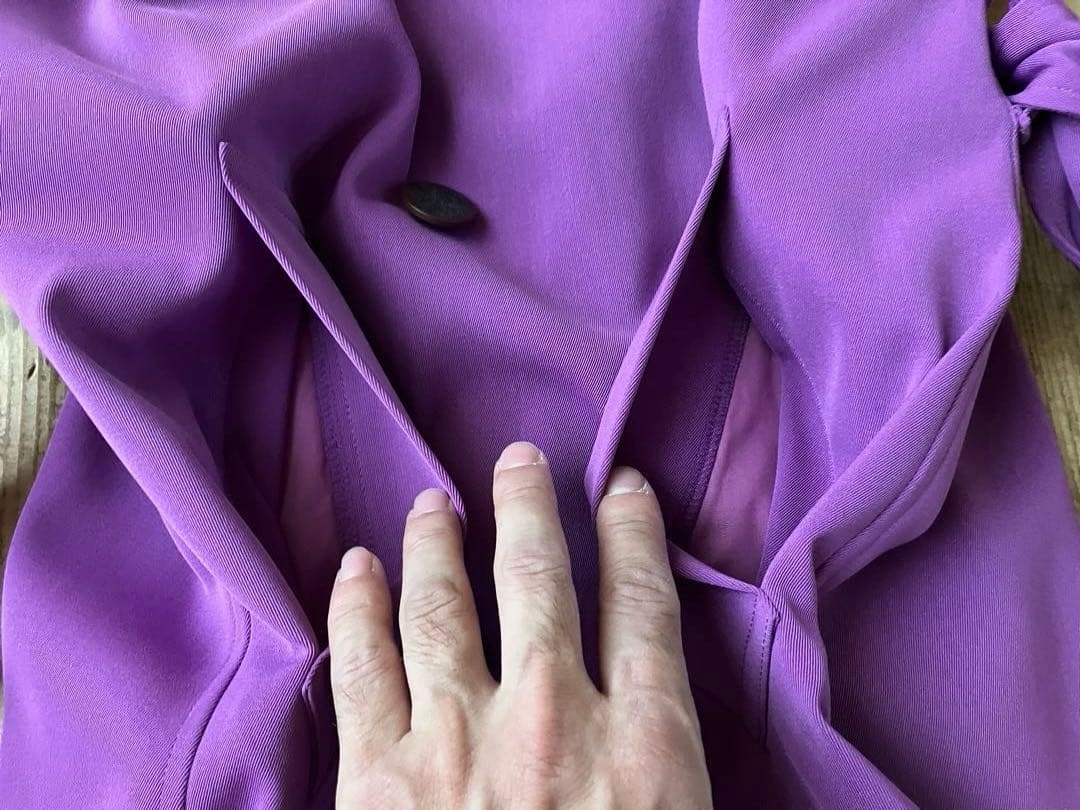 VIVIENNE TAM ヴィヴィアンタム トレンチコート 紫 龍刺繍 38