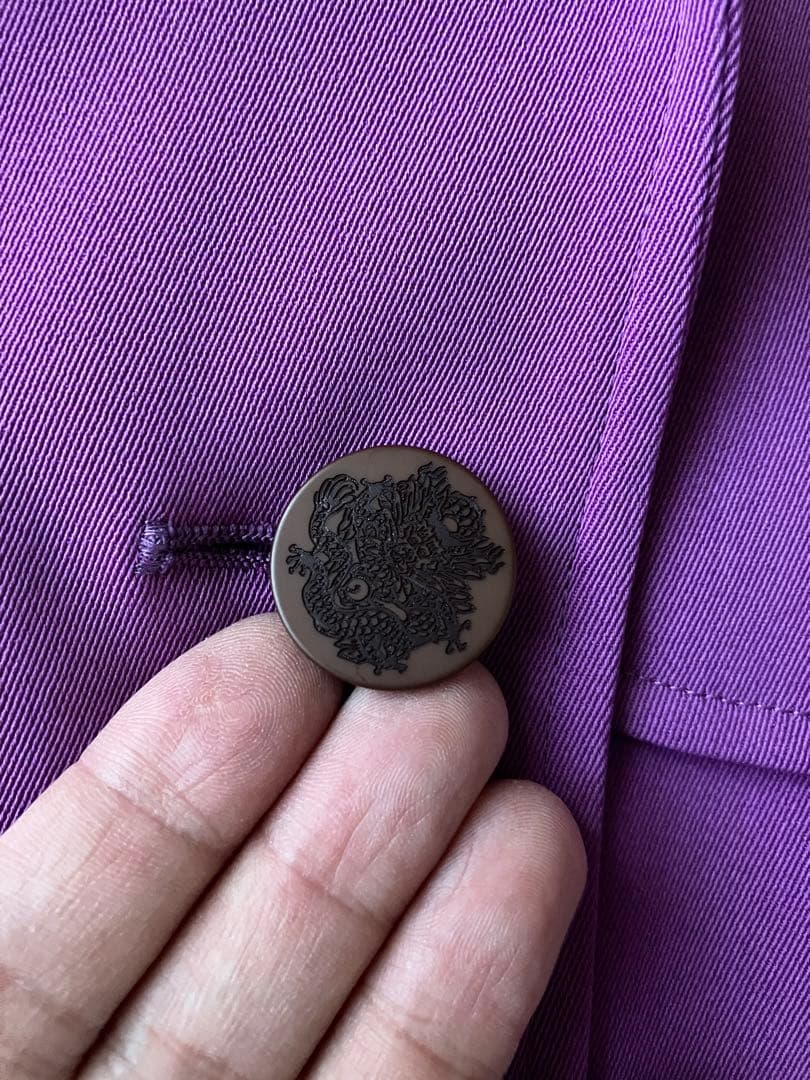 VIVIENNE TAM ヴィヴィアンタム トレンチコート 紫 龍刺繍 38