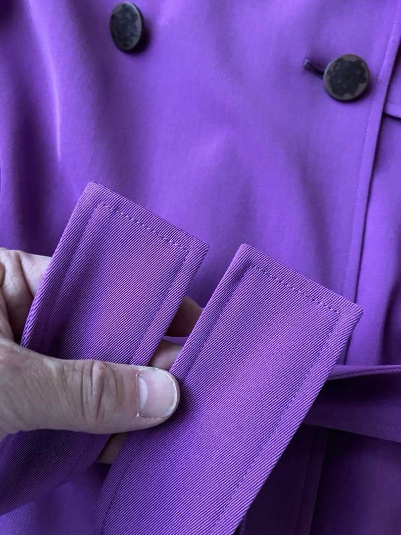 VIVIENNE TAM ヴィヴィアンタム トレンチコート 紫 龍刺繍 38