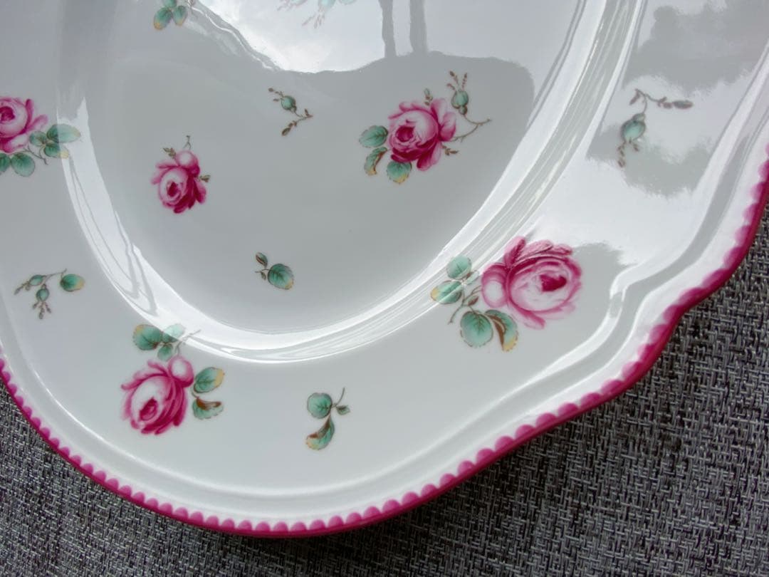 リチャードジノリ　アンティックローズ オーバル　プレート　大皿　34cm