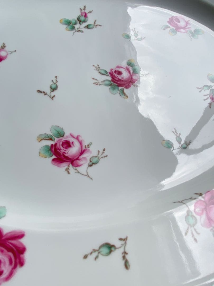 リチャードジノリ　アンティックローズ オーバル　プレート　大皿　34cm