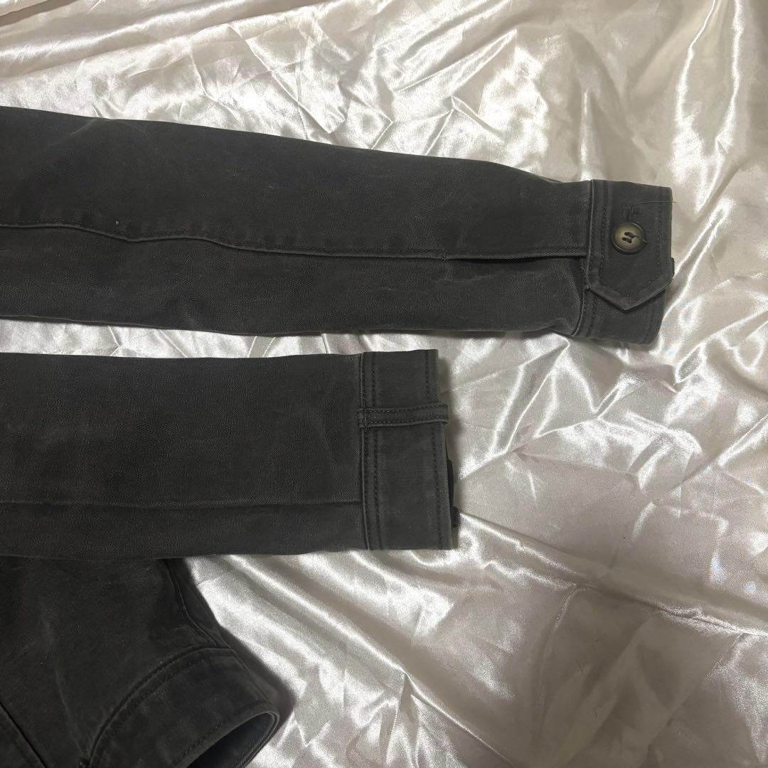 ダークグレー　ミリタリージャケット　トップス　コート　グランジ　y2k