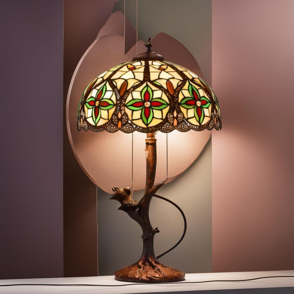 ステンドグラスの光がお部屋を灯す ナイトランプ 卓上照明