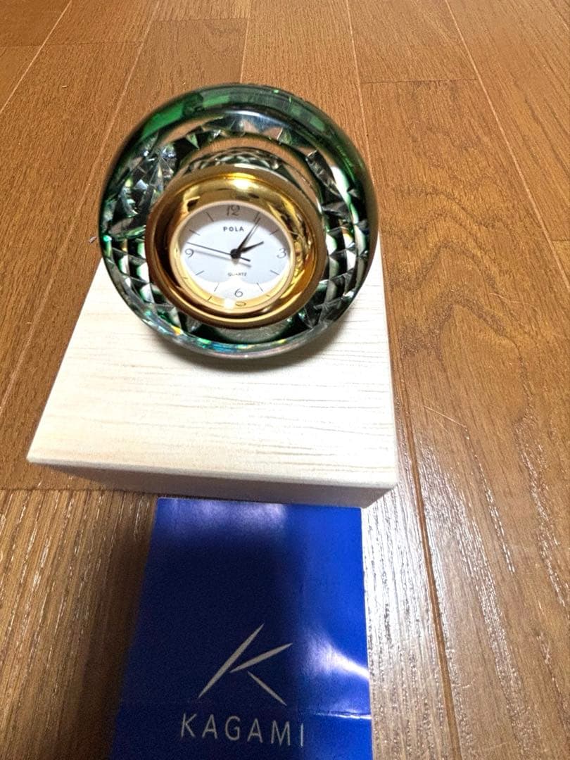 KAGAMl 江戸切子　置き時計