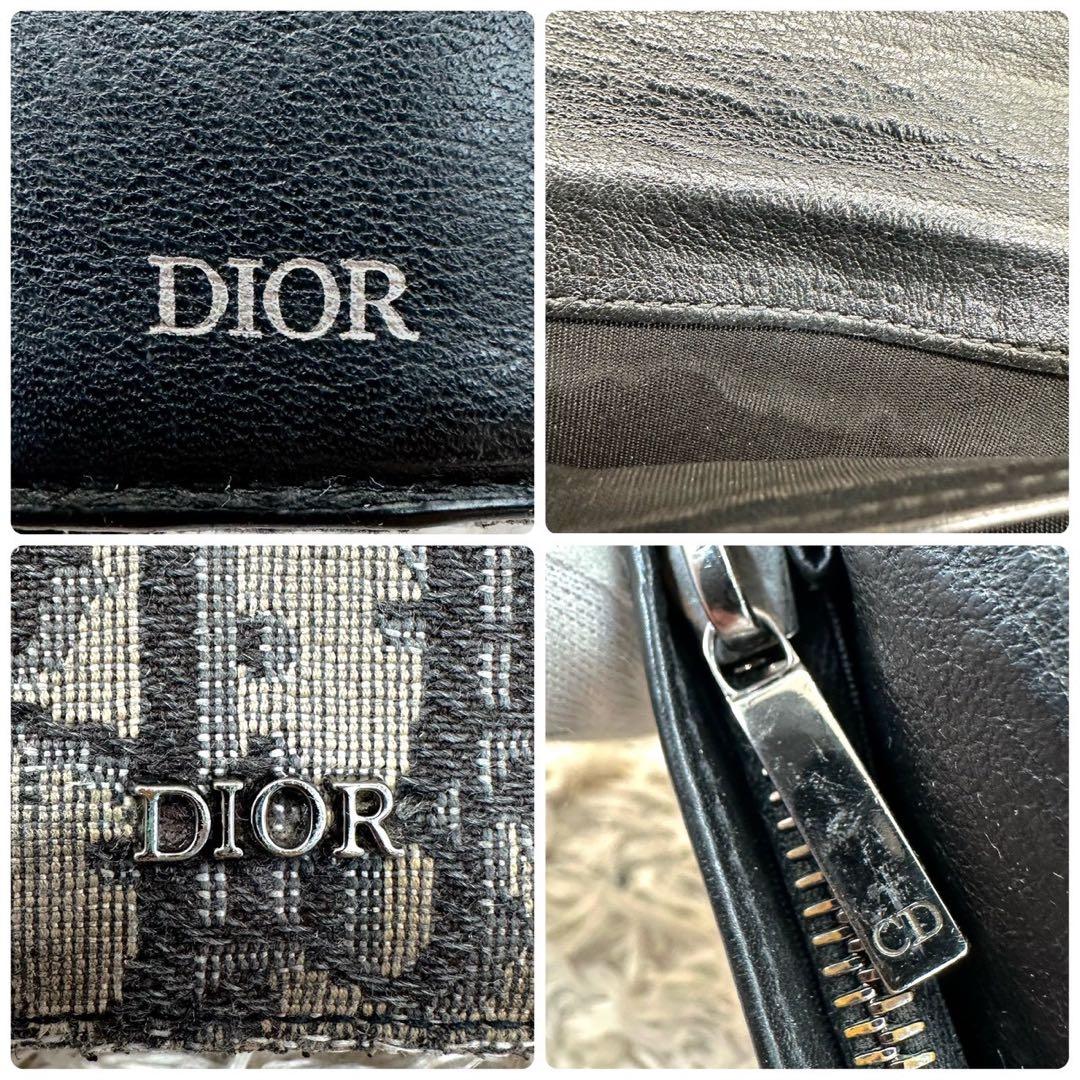 DIOR 長財布 トロッター オブリーク 二つ折り グレー