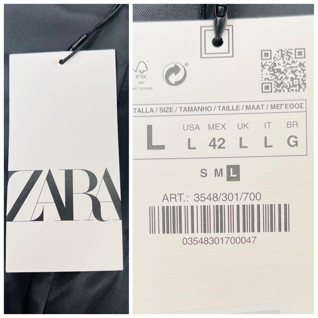 未使用 タグ付✨ZARA トレンチコート ロングコート ベルテッド 茶 XL相当
