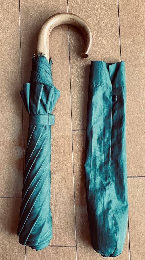 【英国ブランド】FOX UMBRELLAS　折り畳み傘　木製ハンドル