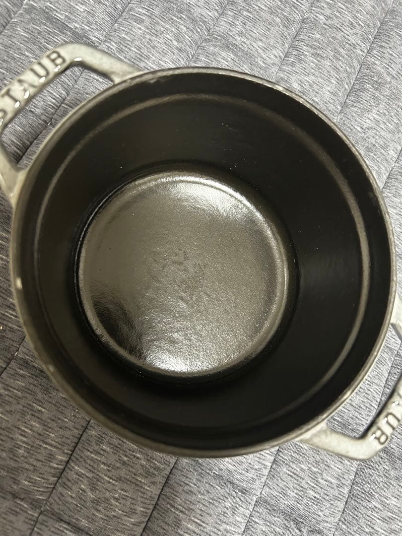 STAUB LA COCOTTE 14センチ　グレー　小鍋　ココット鍋　ストウブ