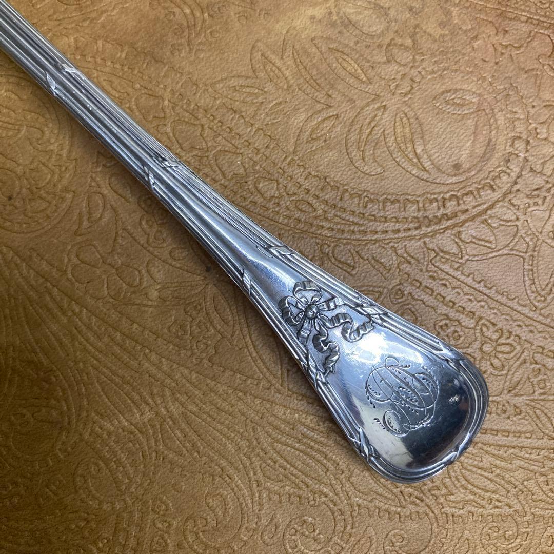 【ピュイフォルカ】純銀/100g スプーン フォーク 約18.5cm【エルメス】