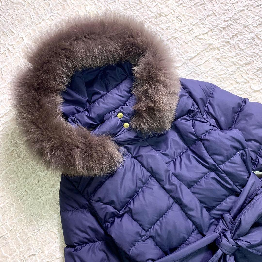 PROPORTION ロングダウンコート フォックスファー　ベルト