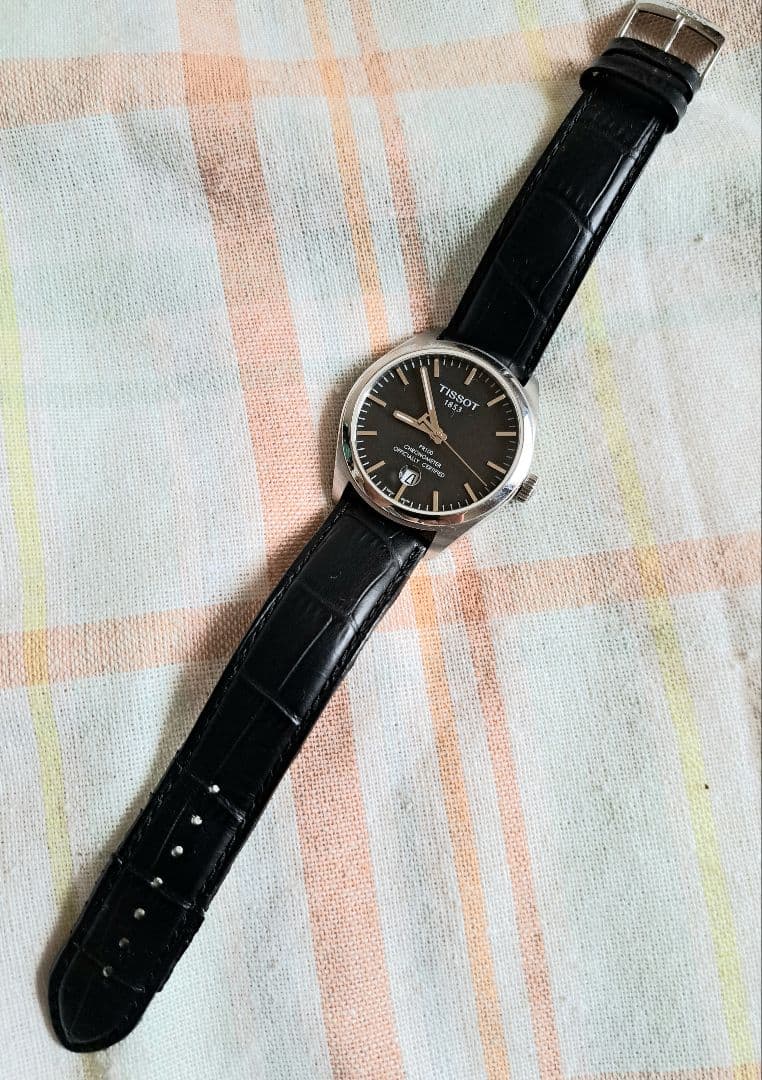 電池交換済 ティソ TISSOT クロノメーター 腕時計 クォーツ